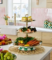 MacKenzie-Childs Check Three Tier Sweet Stand