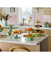 MacKenzie-Childs Check Three Tier Sweet Stand