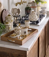 MacKenzie-Childs Queen Bee Wood Serving Tray with Handles