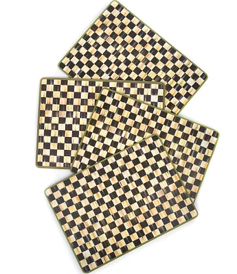 MacKenzie-Childs Check Cork Back Placemats, Set of 4