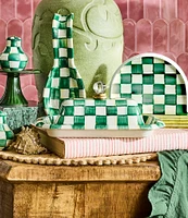 MacKenzie-Childs Check Enamel Butter Box