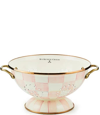 MacKenzie-Childs Check Enamel Colander