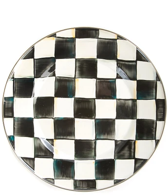 MacKenzie-Childs Check Enamel Dinner Plate