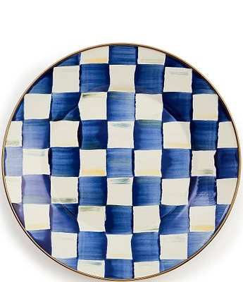 MacKenzie-Childs Check Enamel Dinner Plate