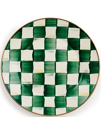 MacKenzie-Childs Check Enamel Dinner Plate