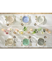 MacKenzie-Childs Check Enamel Dinner Plate