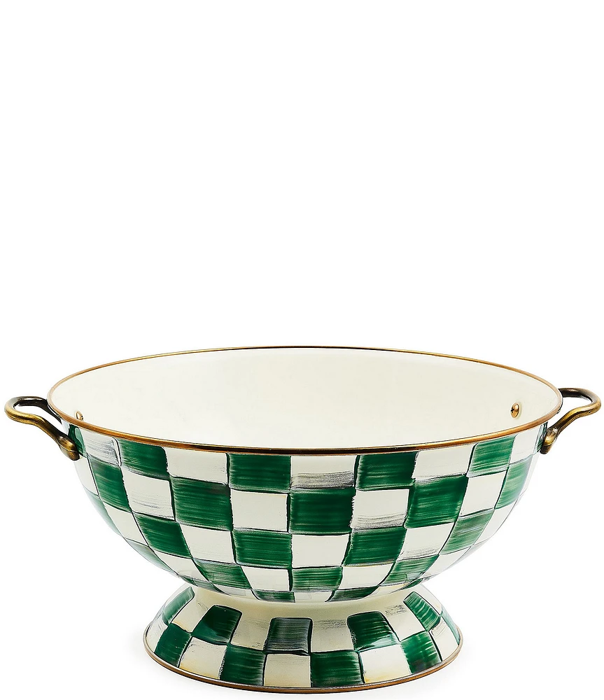 MacKenzie-Childs Check Enamel Everything Bowl