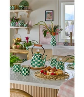 MacKenzie-Childs Check Enamel Large Salt & Pepper Shaker Set