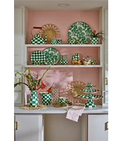MacKenzie-Childs Check Enamel Large Salt & Pepper Shaker Set