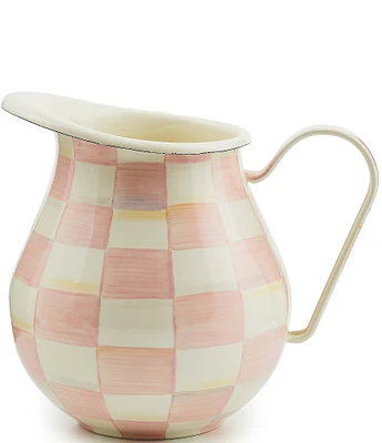 MacKenzie-Childs Rosy Check Enamel Pitcher