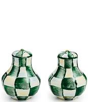 MacKenzie-Childs Check Enamel Salt & Pepper Shaker Set
