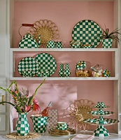 MacKenzie-Childs Check Enamel Serving Platter
