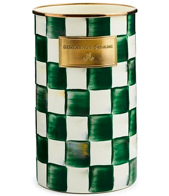 MacKenzie-Childs Check Enamel Utensil Holder