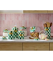 MacKenzie-Childs Check Enamel Utensil Holder