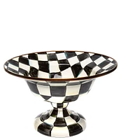 MacKenzie-Childs Check Footed Compote