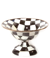 MacKenzie-Childs Check Footed Compote