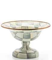 MacKenzie-Childs Check Footed Compote