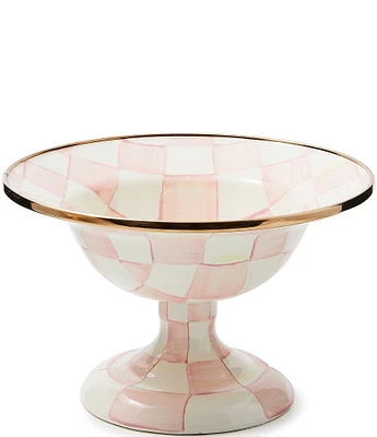 MacKenzie-Childs Check Footed Compote