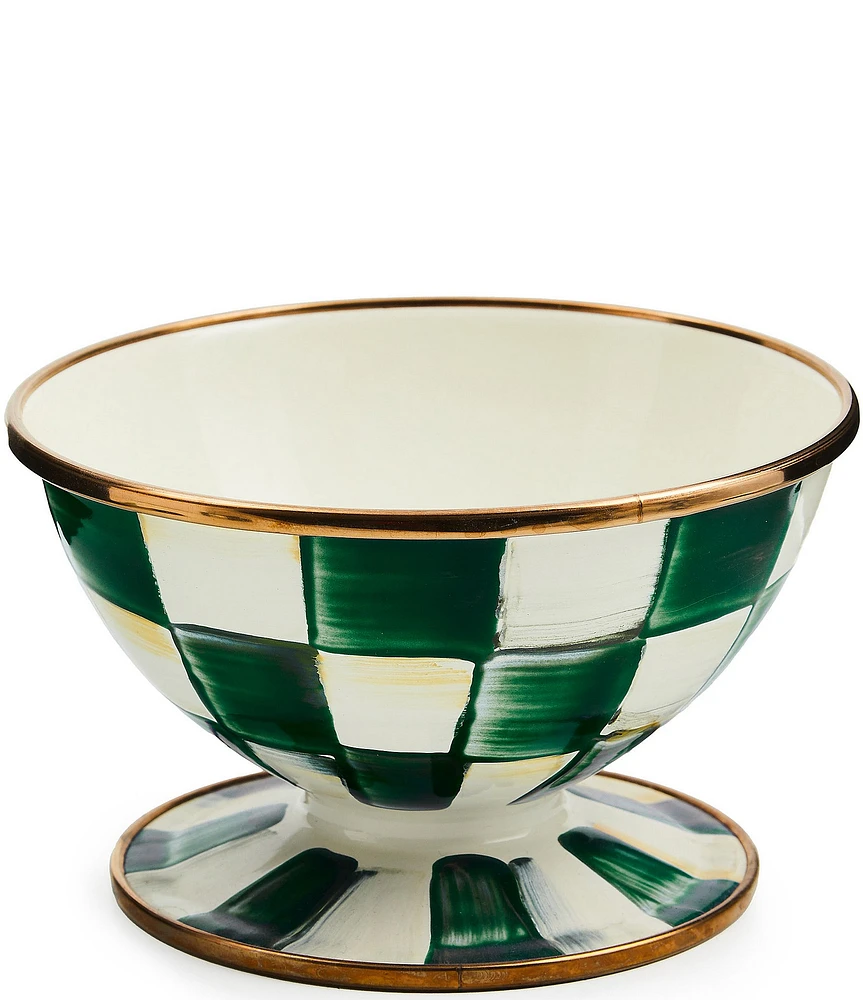 MacKenzie-Childs Check Ice Cream Dish