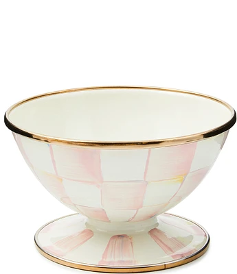 MacKenzie-Childs Rosy Check Ice Cream Dish