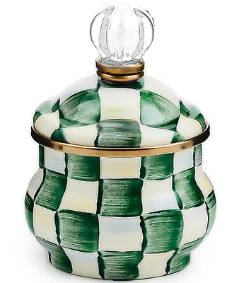 MacKenzie-Childs Check Lidded Sugar Bowl