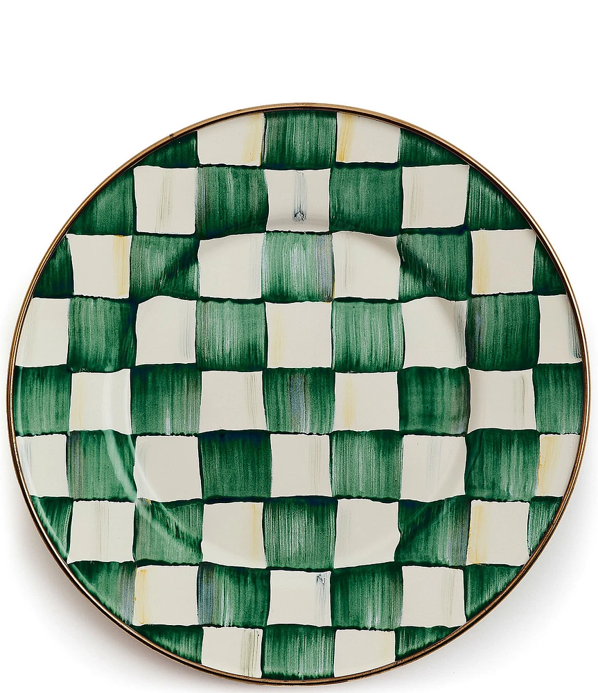 MacKenzie-Childs Check Salad/Dessert Plate