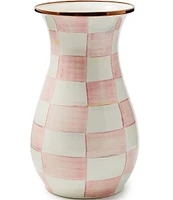 MacKenzie-Childs Check Tall Enamel Vase