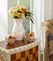 MacKenzie-Childs Check Tall Enamel Vase