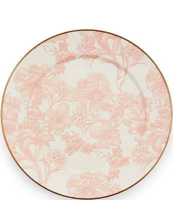 Mackenzie-Childs Rosy English Garden Enamel Charger Plate