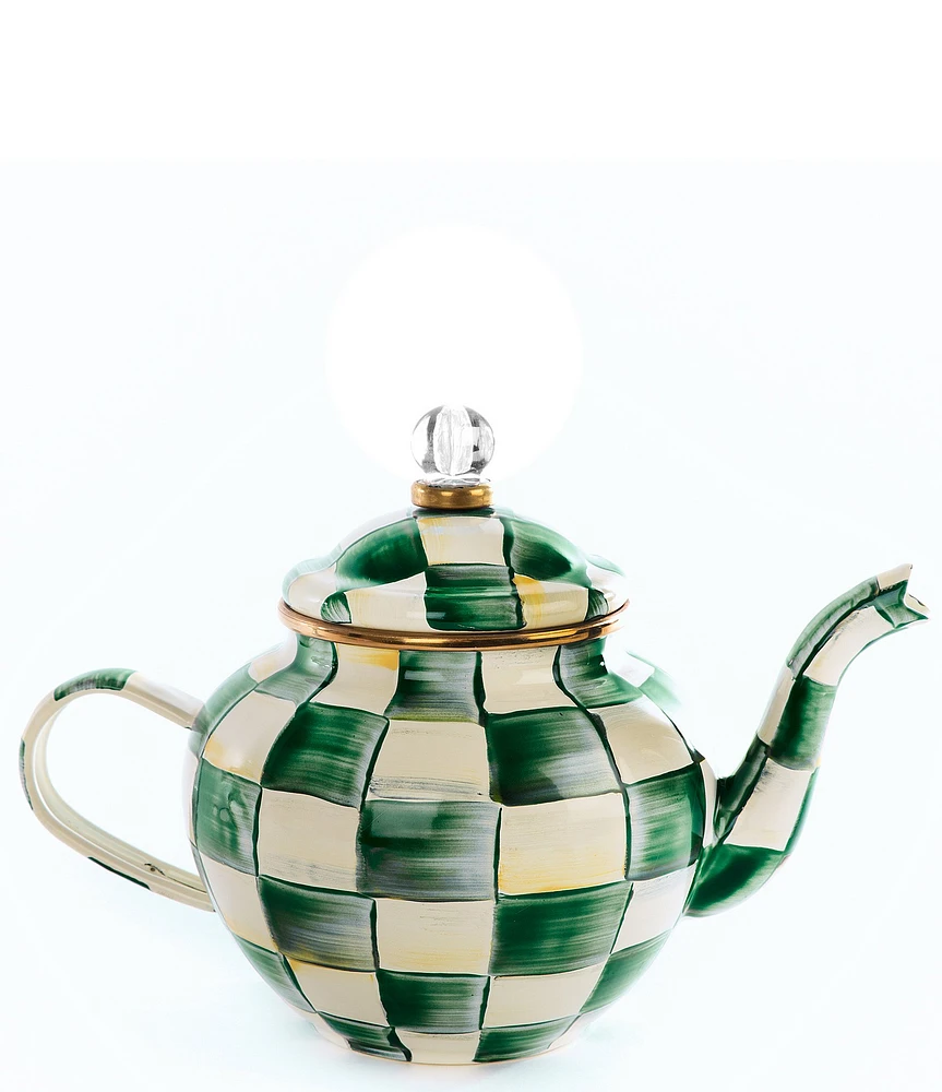 MacKenzie-Childs Check 4 Cup Teapot