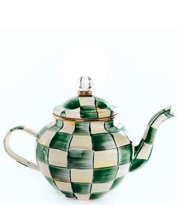 MacKenzie-Childs Check 4 Cup Teapot