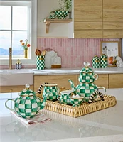 MacKenzie-Childs Check 4 Cup Teapot