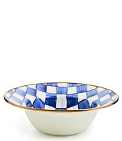 MacKenzie-Childs Check Enamel 12#double; Serving Bowl