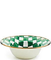 MacKenzie-Childs Check Enamel 12#double; Serving Bowl