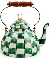 MacKenzie-Childs Check Enamel 3-Quart Tea Kettle