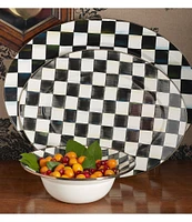 MacKenzie-Childs Check Enamel Oval Platter