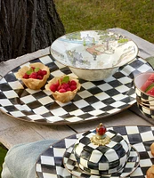 MacKenzie-Childs Check Enamel Oval Platter