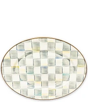 MacKenzie-Childs Check Enamel Oval Platter