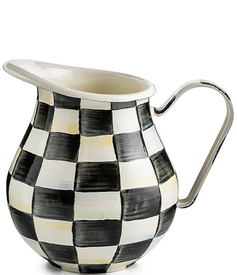 MacKenzie-Childs Check Enamel Pitcher