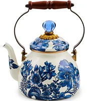 MacKenzie-Childs Royal English Garden Enamel Tea Kettle, 2-Qt.