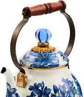 MacKenzie-Childs Royal English Garden Enamel Tea Kettle, 2-Qt.