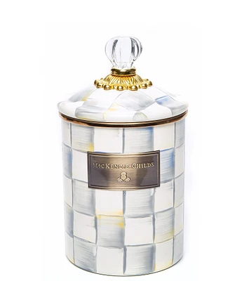 MacKenzie-Childs Sterling Check® Canister