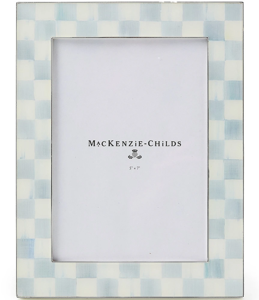 MacKenzie-Childs Sterling Check® Silver Plated 5 x 7 in. Frame