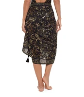 Magicsuit Balinese Embroidered Trim Pareo Swim Cover-Up