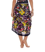 Magicsuit Hot House Printed Embroidered Hem Pareo Swim Cover-Up