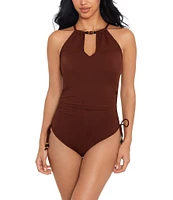 Magicsuit Marley Sachi Halter Keyhole One Piece Swimsuit