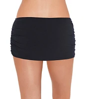 Magicsuit Solids Shirred Swim Skirt