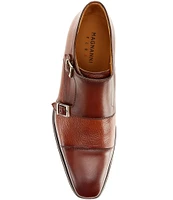 Magnanni Men's Miura Double Monk Strap Cap Toe Dress Shoes