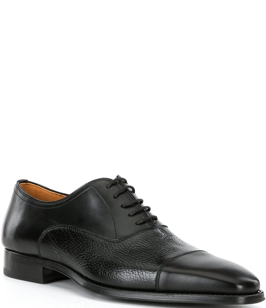 Magnanni Men's Toro Cap Toe Leather Oxfords