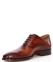 Magnanni Men's Vista Leather Cap-Toe Dress Oxfords